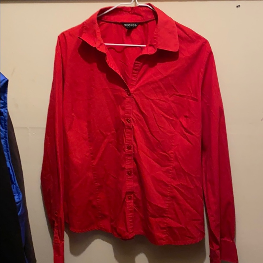 George Red Dress Shirt